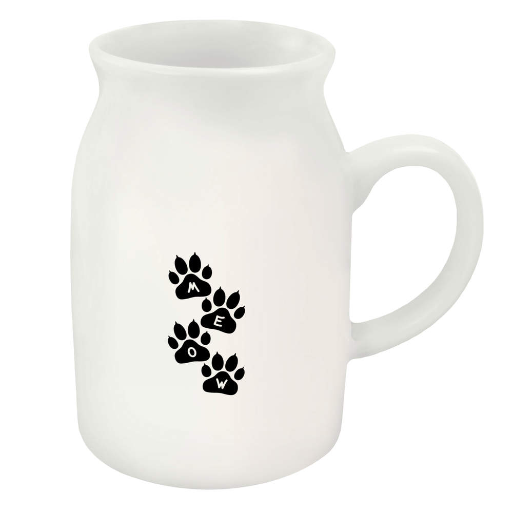 300ml 'Cat Prints' Ceramic Milk Jug (MJ00002640)