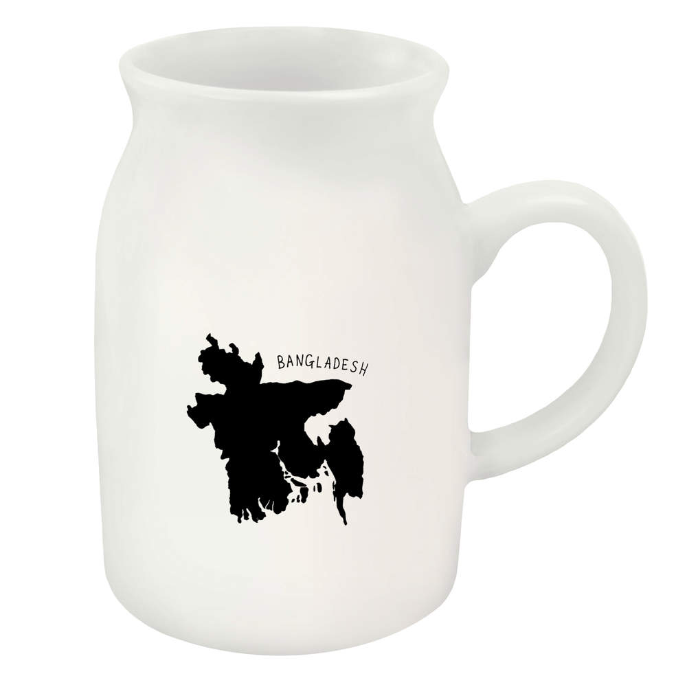 300ml 'Bangladesh Country' Ceramic Milk Jug (MJ00004520)