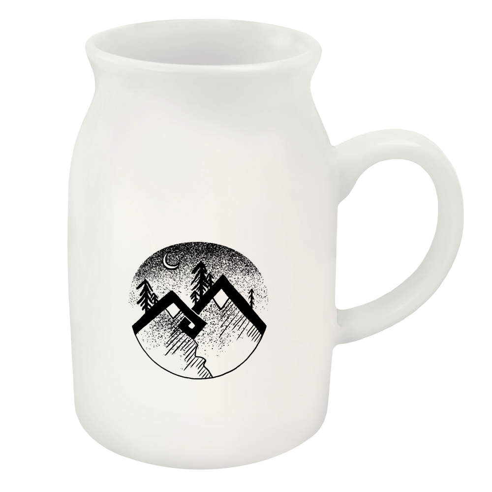 300ml 'Stylised Mountains' Ceramic Milk Jug (MJ00009211)