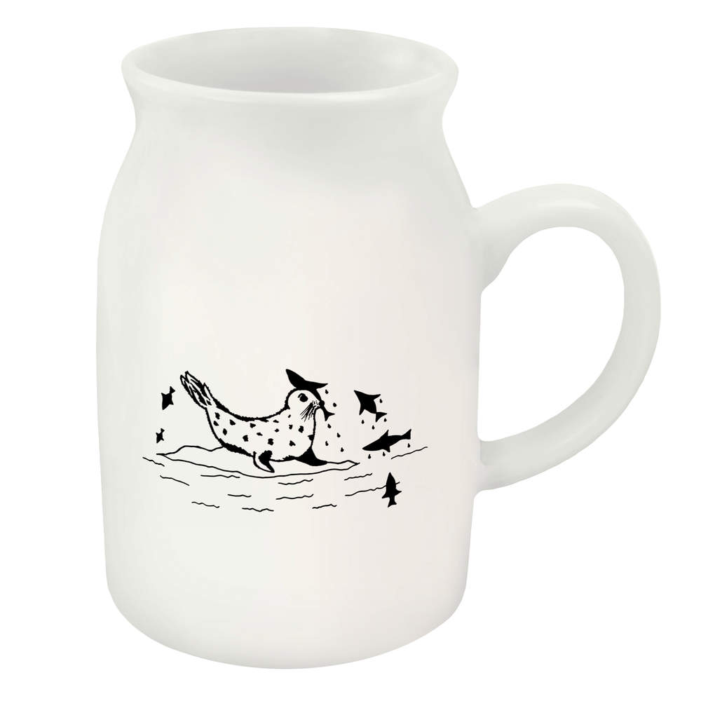 300ml 'Fish & Seal' Ceramic Milk Jug (MJ00009706)
