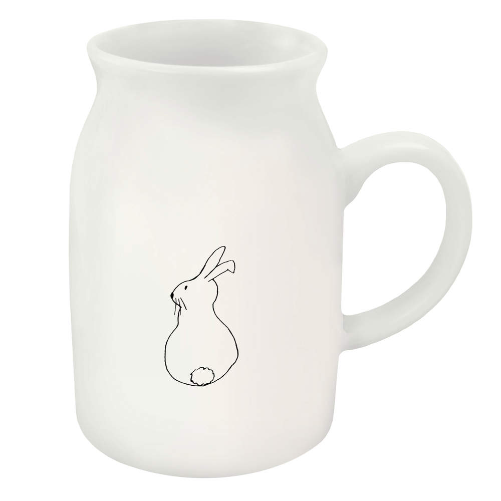 300ml 'Rabbit looking sideways' Ceramic Milk Jug (MJ00013419)