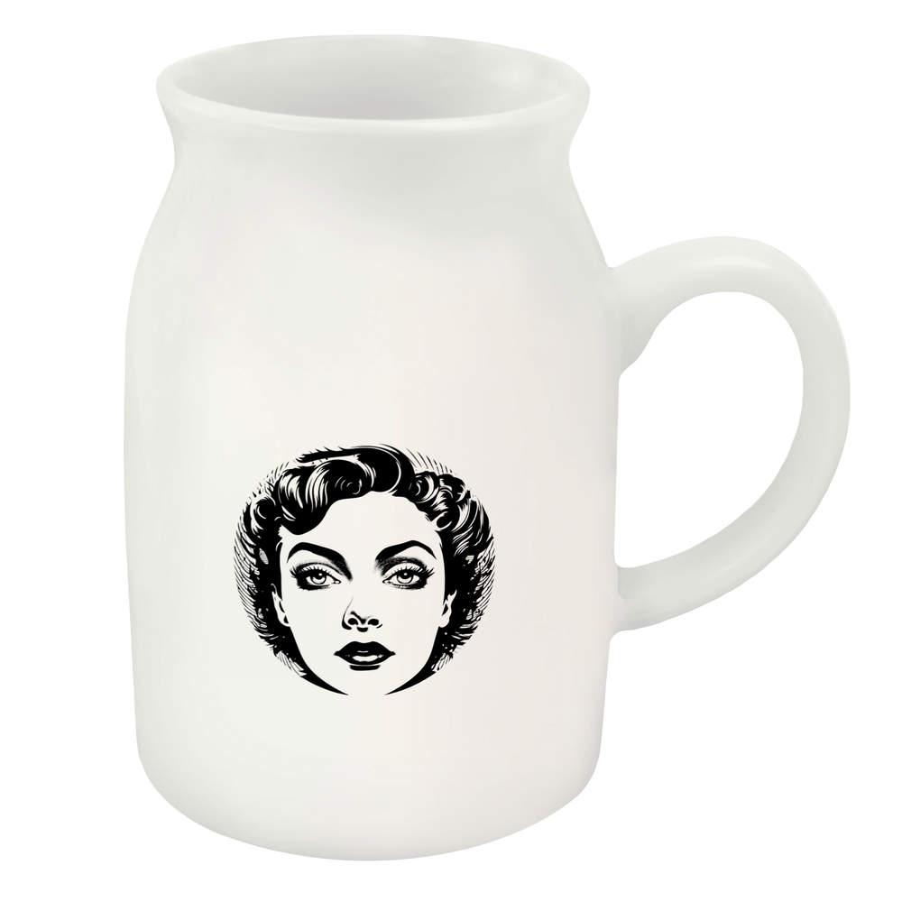 300ml 'Vintage Face' Ceramic Milk Jug (MJ00013753)