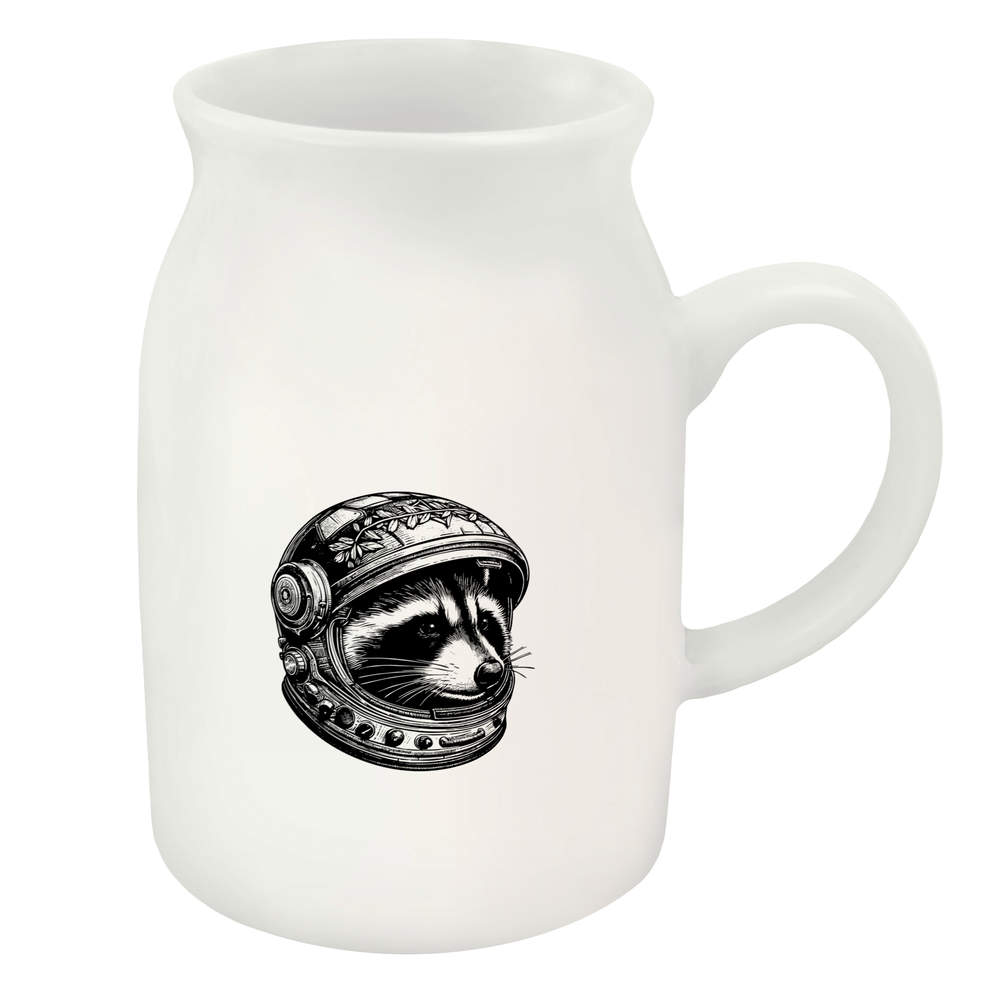300ml 'Raccoon Astronaut' Ceramic Milk Jug (MJ00014827)