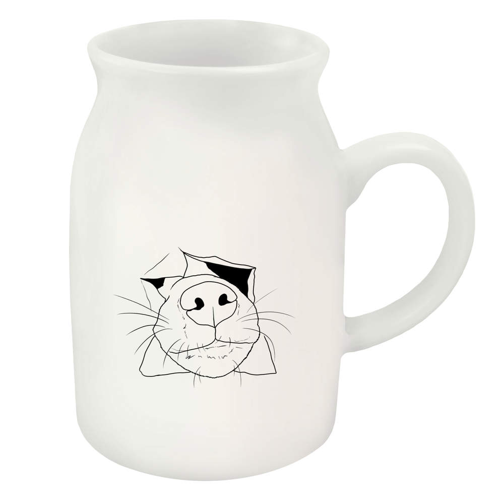 300ml 'Dog Nose Peeping' Ceramic Milk Jug (MJ00015599)