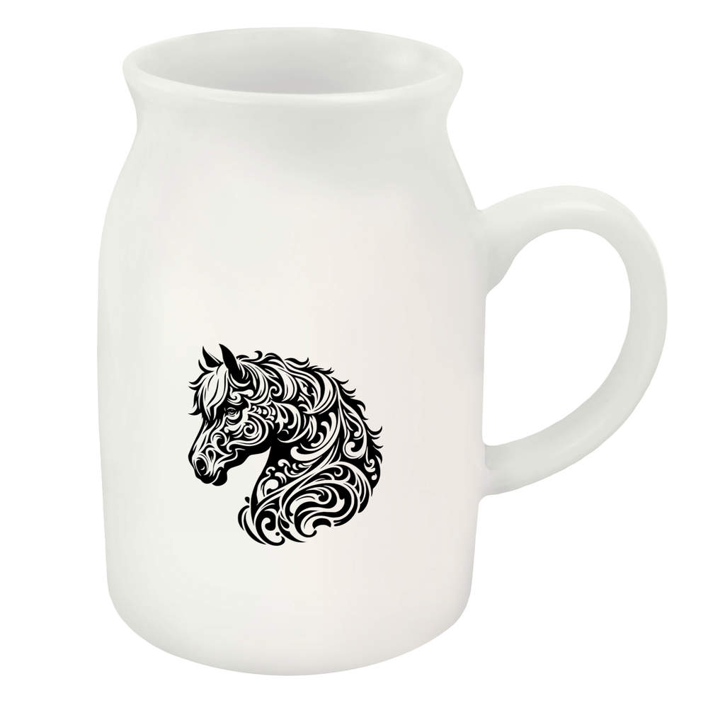 300ml 'Stylised Horse Portrait' Ceramic Milk Jug (MJ00016165)