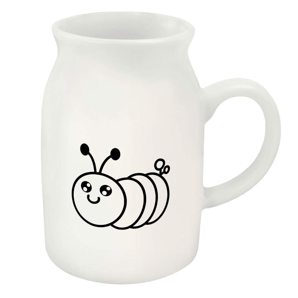 300ml 'Cute Smiling Caterpillar' Ceramic Milk Jug (MJ00016723)