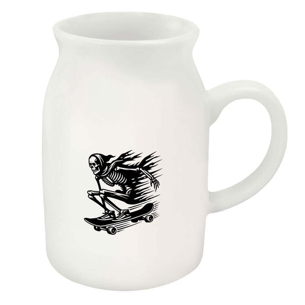 300ml 'Skeleton Riding Skateboard' Ceramic Milk Jug (MJ00017100)