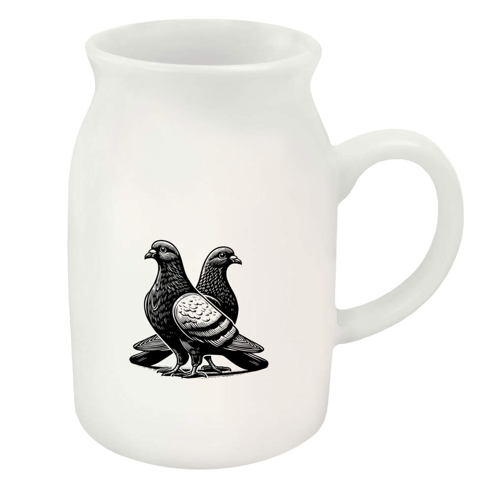 300ml 'Pigeon Friends' Ceramic Milk Jug (MJ00019041)