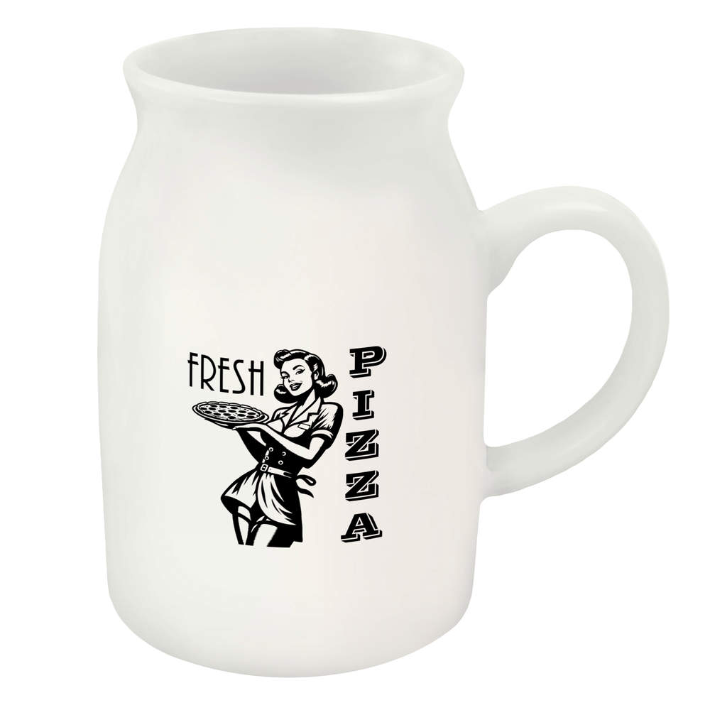 300ml 'Retro Pizza Girl' Ceramic Milk Jug (MJ00019050)