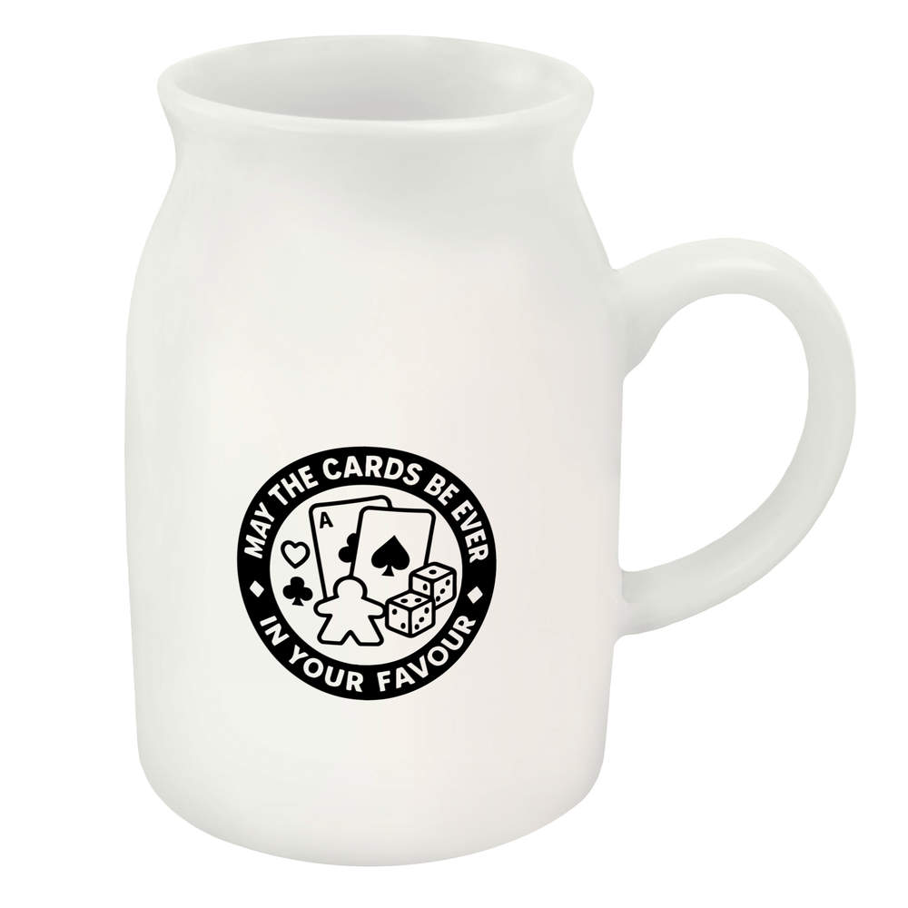 300ml 'May The Cards Be Ever in Your Favour' Ceramic Milk Jug (MJ00019159)