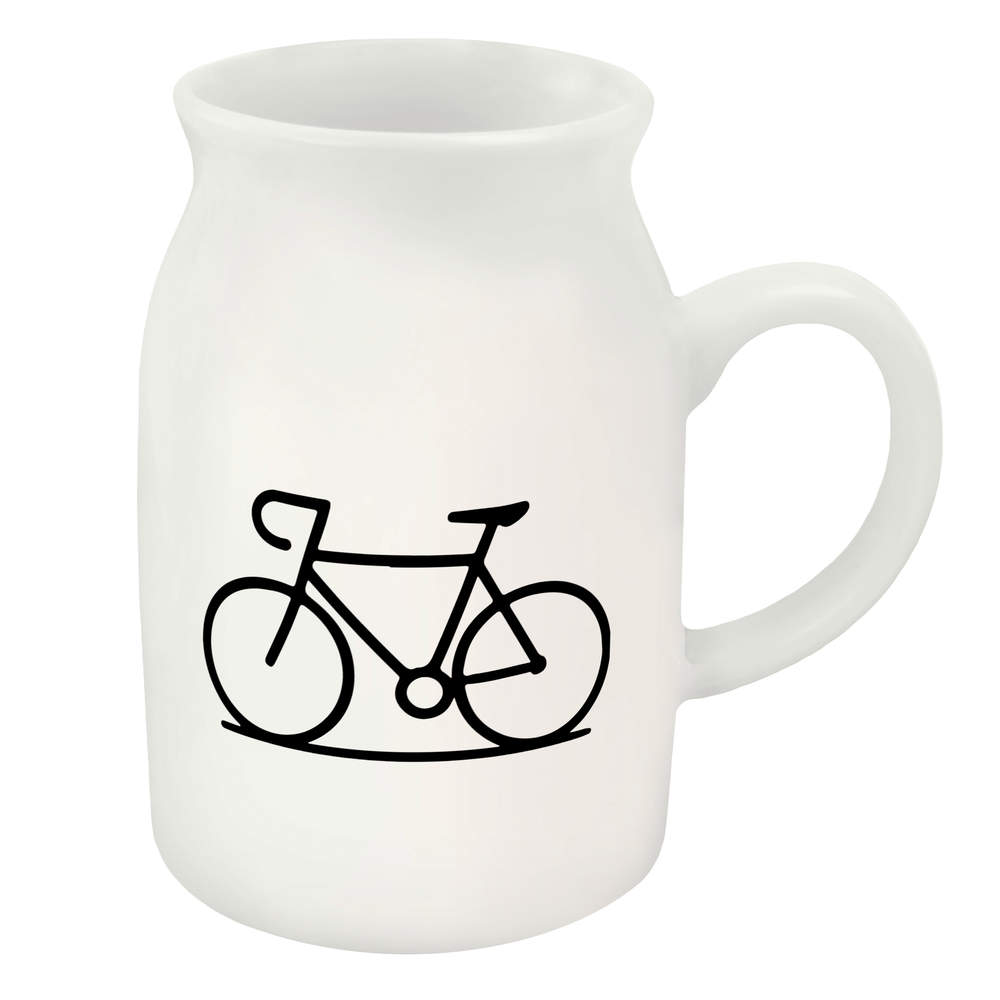 300ml 'Bicycle Symbol Cycling' Ceramic Milk Jug (MJ00019812)