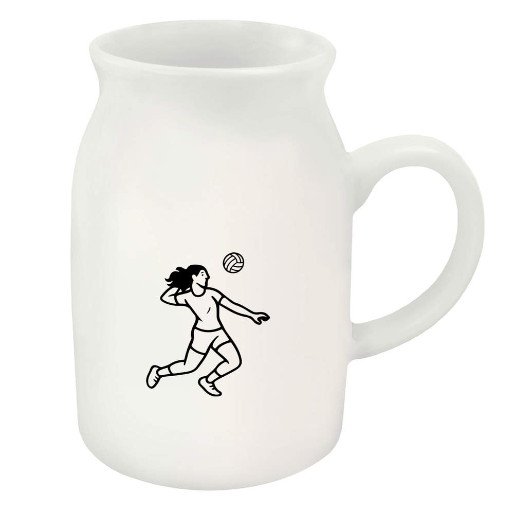 300ml 'Volleyball Player Action' Ceramic Milk Jug (MJ00019846)