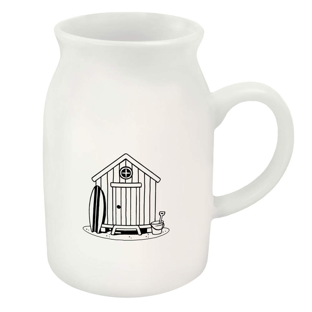 300ml 'Beach Hut' Ceramic Milk Jug (MJ00019962)