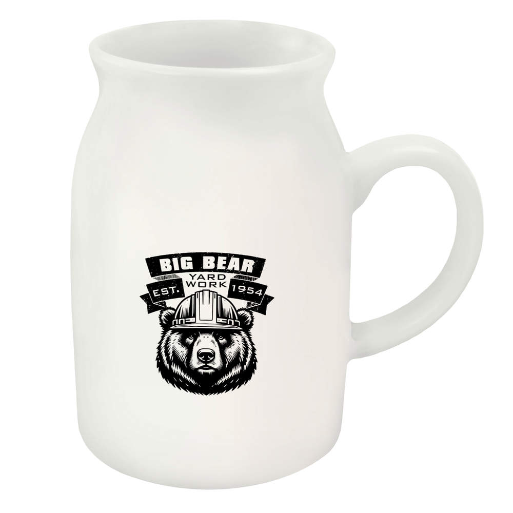 300ml 'Big Bear Yard Work' Ceramic Milk Jug (MJ00020055)