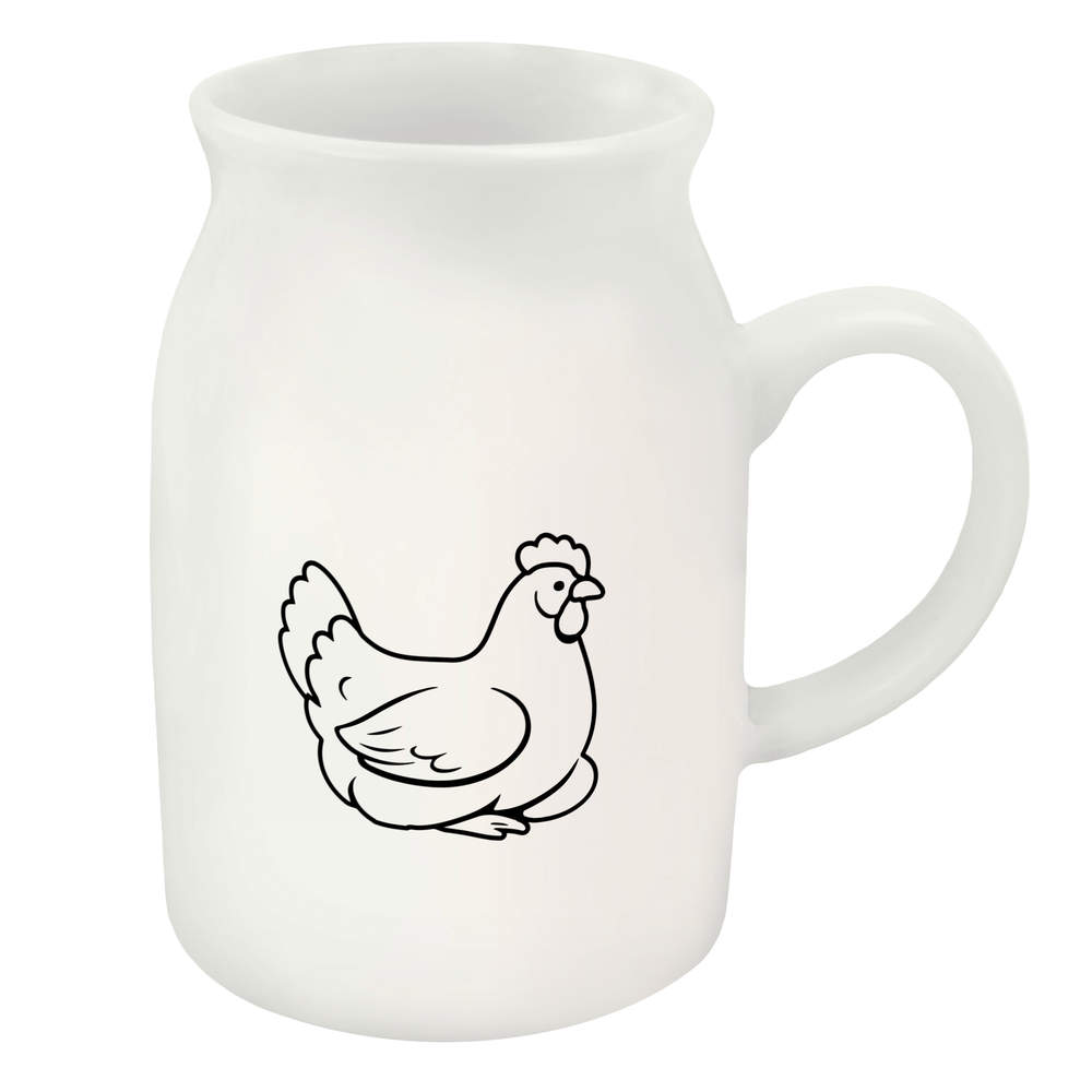 300ml 'Brooding Hen' Ceramic Milk Jug (MJ00020372)