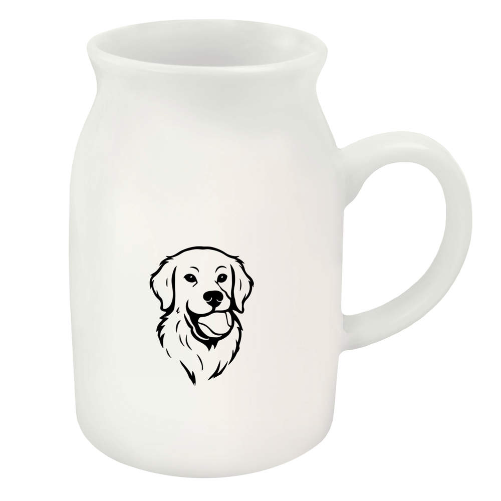 300ml 'Golden Retriever Dog With A Tennis Ball' Ceramic Milk Jug (MJ00020389)