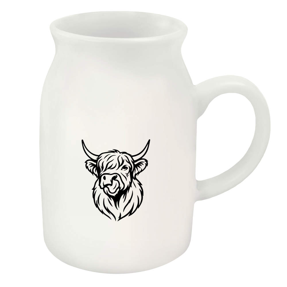 300ml 'Highland Cow With Its Tongue Out' Ceramic Milk Jug (MJ00020392)