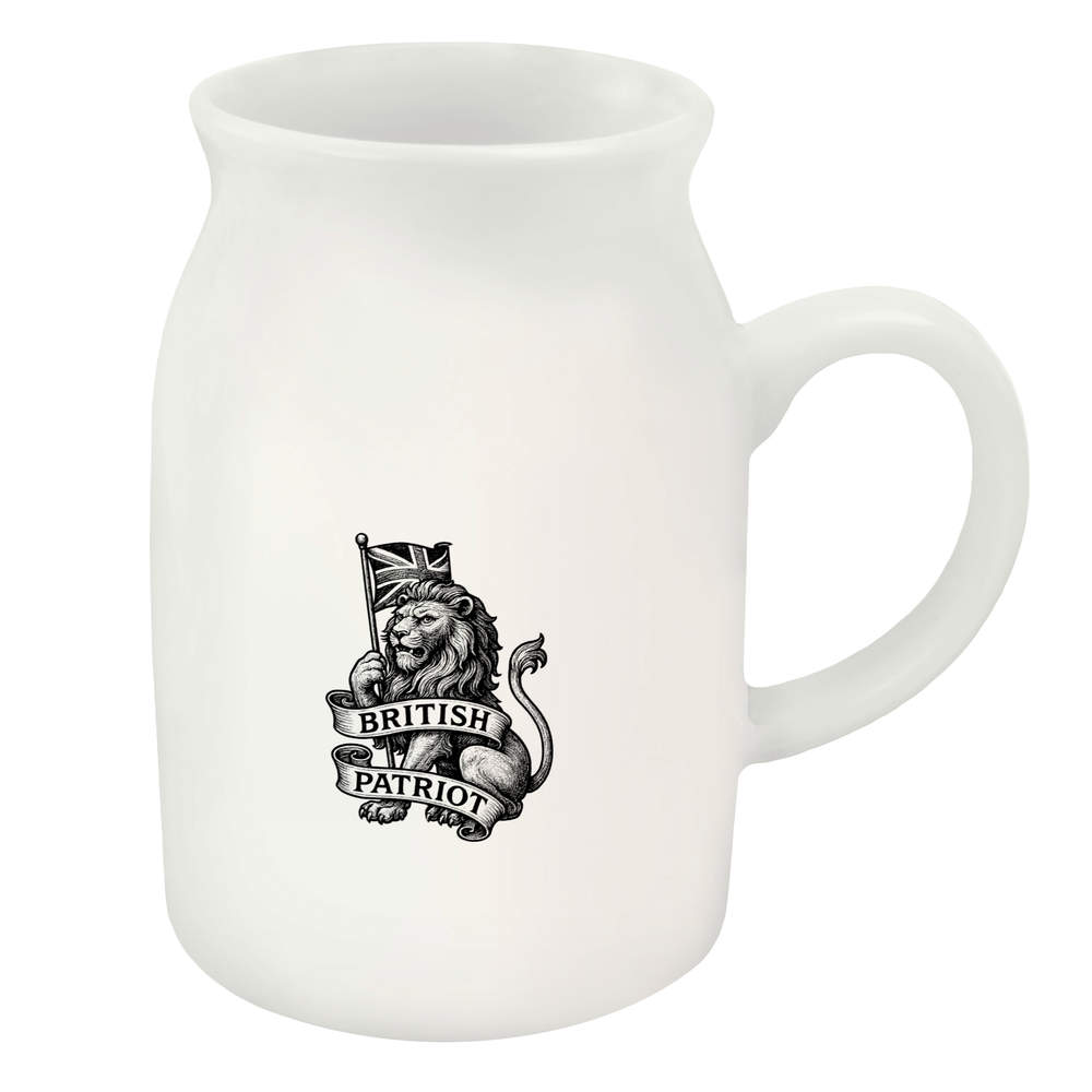 300ml 'British Patriot Lion' Ceramic Milk Jug (MJ00020530)