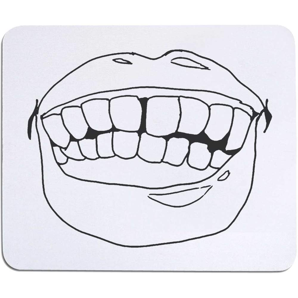 'Mouth Showing Teeth' Mouse Mat / Desk Pad (MO00002546)
