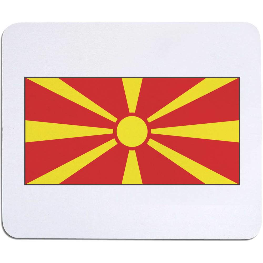 'Macedonia Flag' Mouse Mat / Desk Pad (MO00004107)