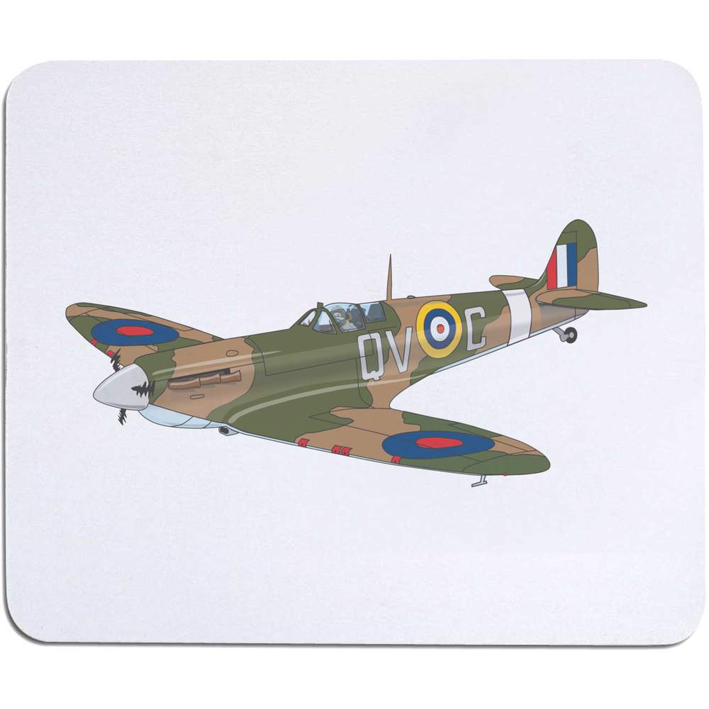 'Spitfire Plane' Mouse Mat / Desk Pad (MO00005018)