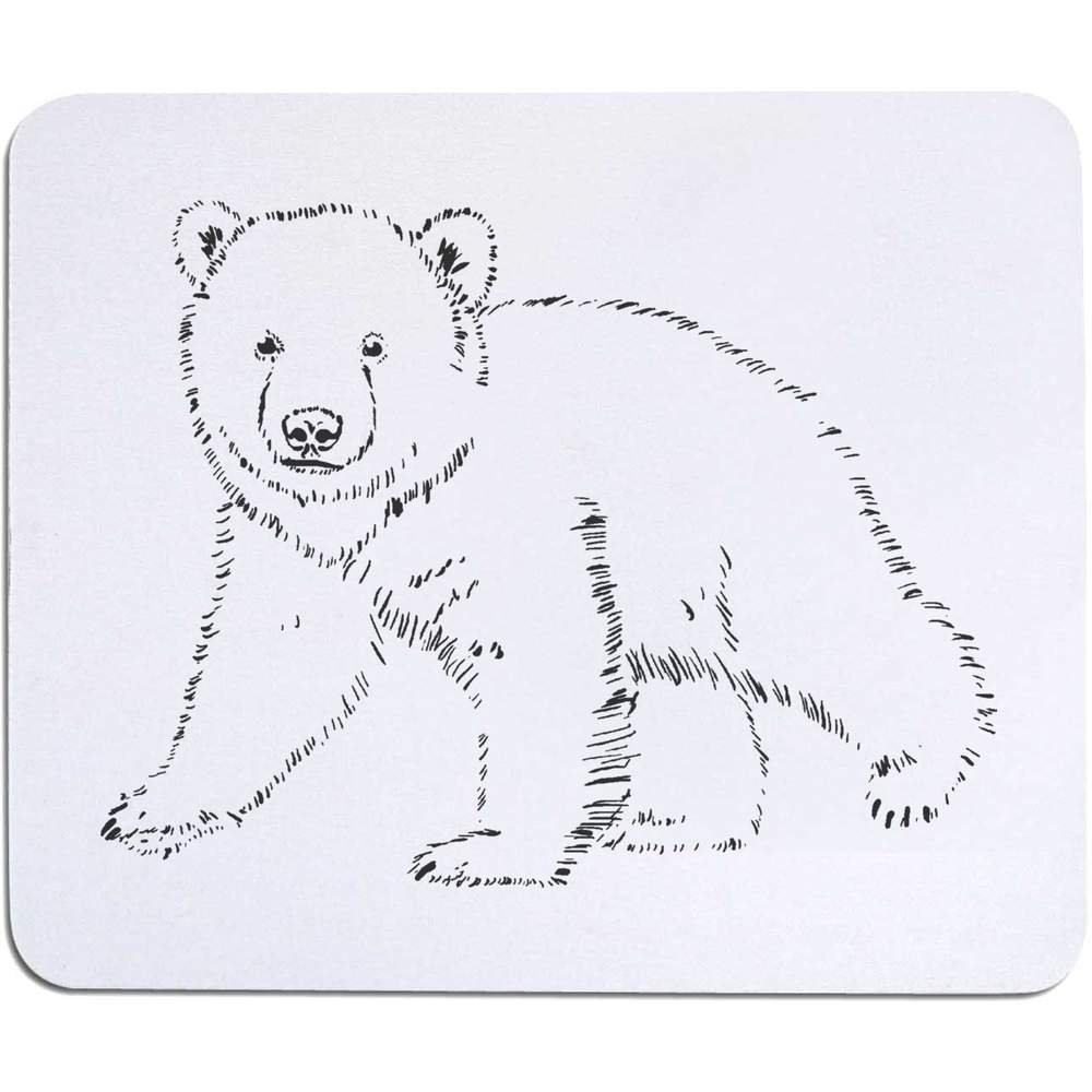 'Polar Bear Cub' Mouse Mat / Desk Pad (MO00013401)