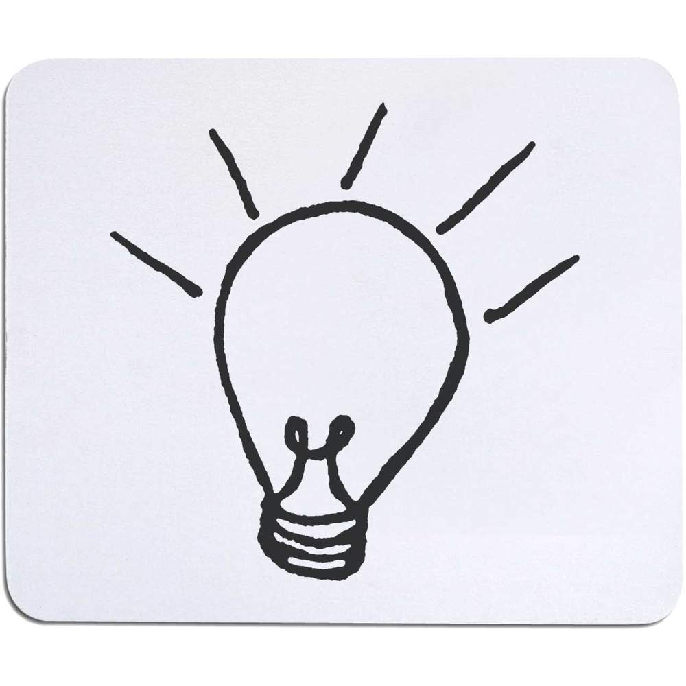 'Lit Lightbulb' Mouse Mat / Desk Pad (MO00014868)
