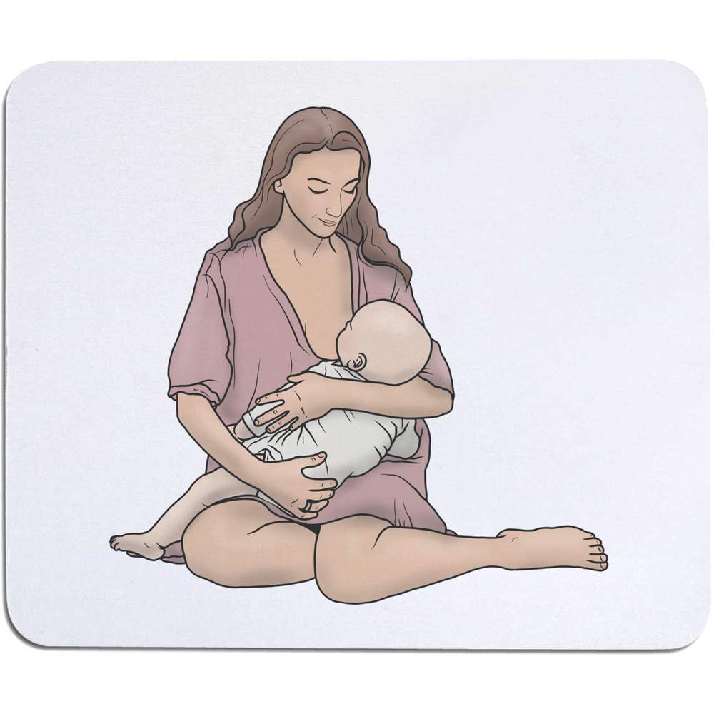 'Breastfeeding Mother' Mouse Mat / Desk Pad (MO00020388)