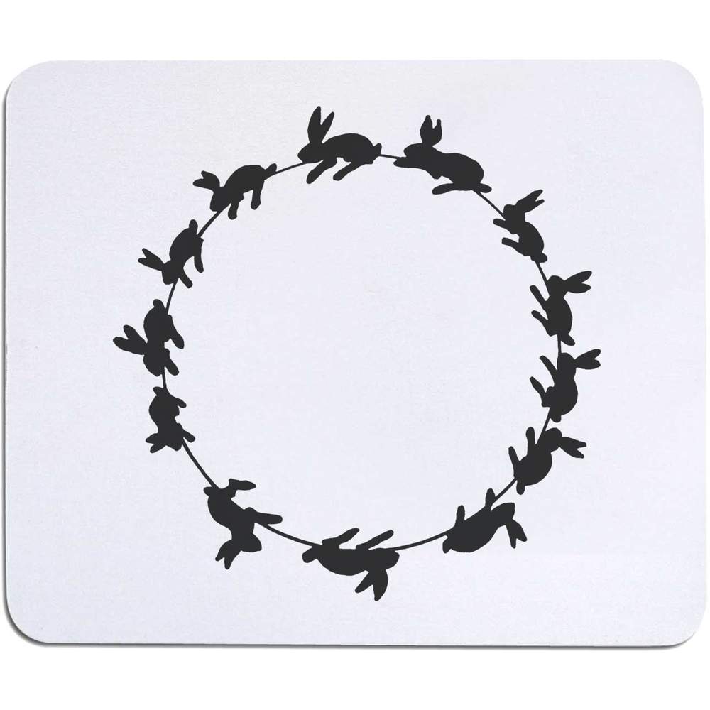 'Rabbit Circle' Mouse Mat / Desk Pad (MO00022811)
