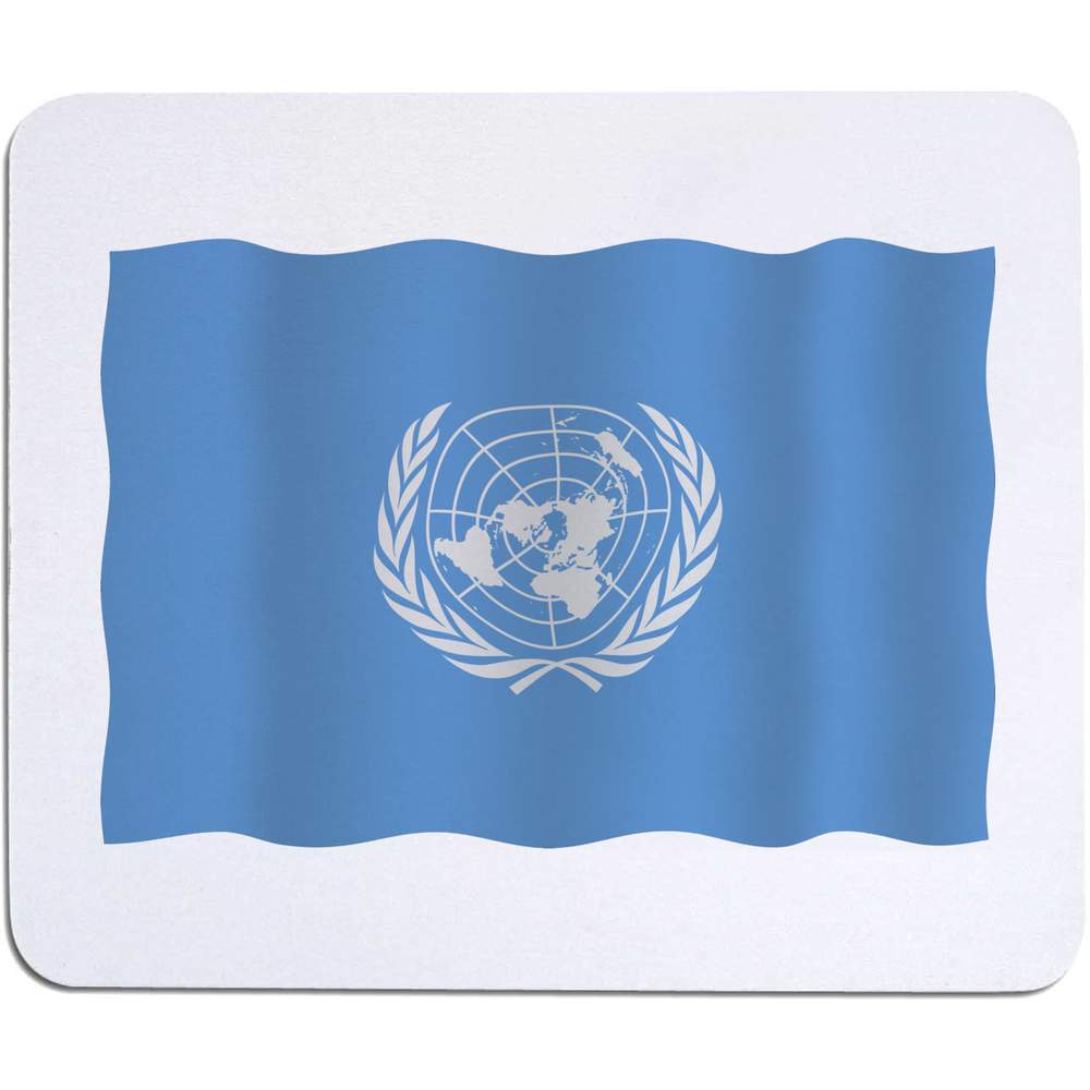 'United Nations Flag' Mouse Mat / Desk Pad (MO00022986)