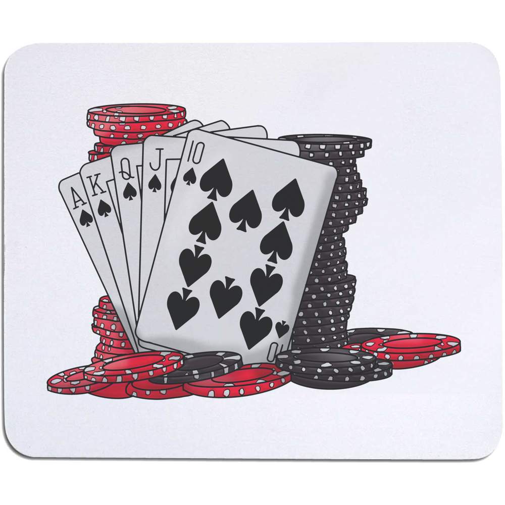 'Cards & Poker Chips' Mouse Mat / Desk Pad (MO00023814)