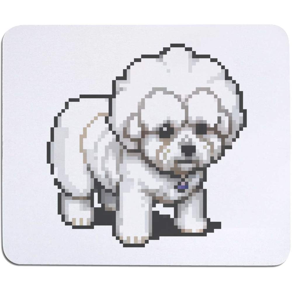 'Pixel Art Bichon Frise Dog' Mouse Mat / Desk Pad (MO00028936)