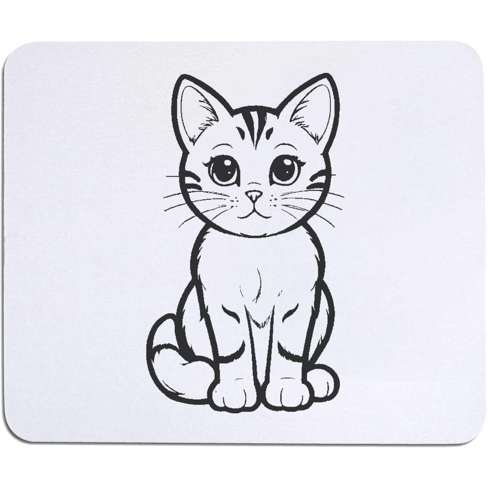 'Cute Tabby Cat' Mouse Mat / Desk Pad (MO00029597)
