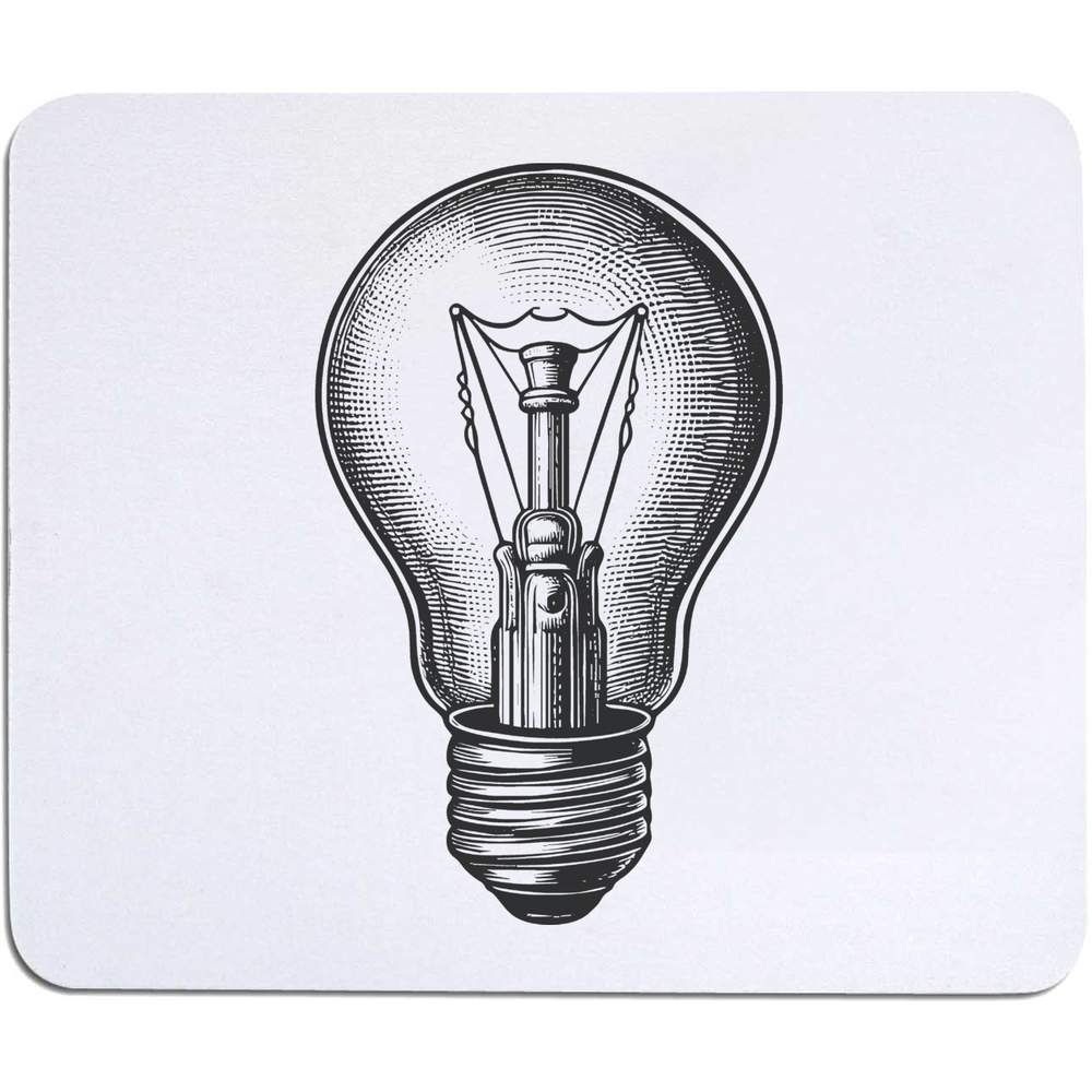 'Light Bulb' Mouse Mat / Desk Pad (MO00030198)