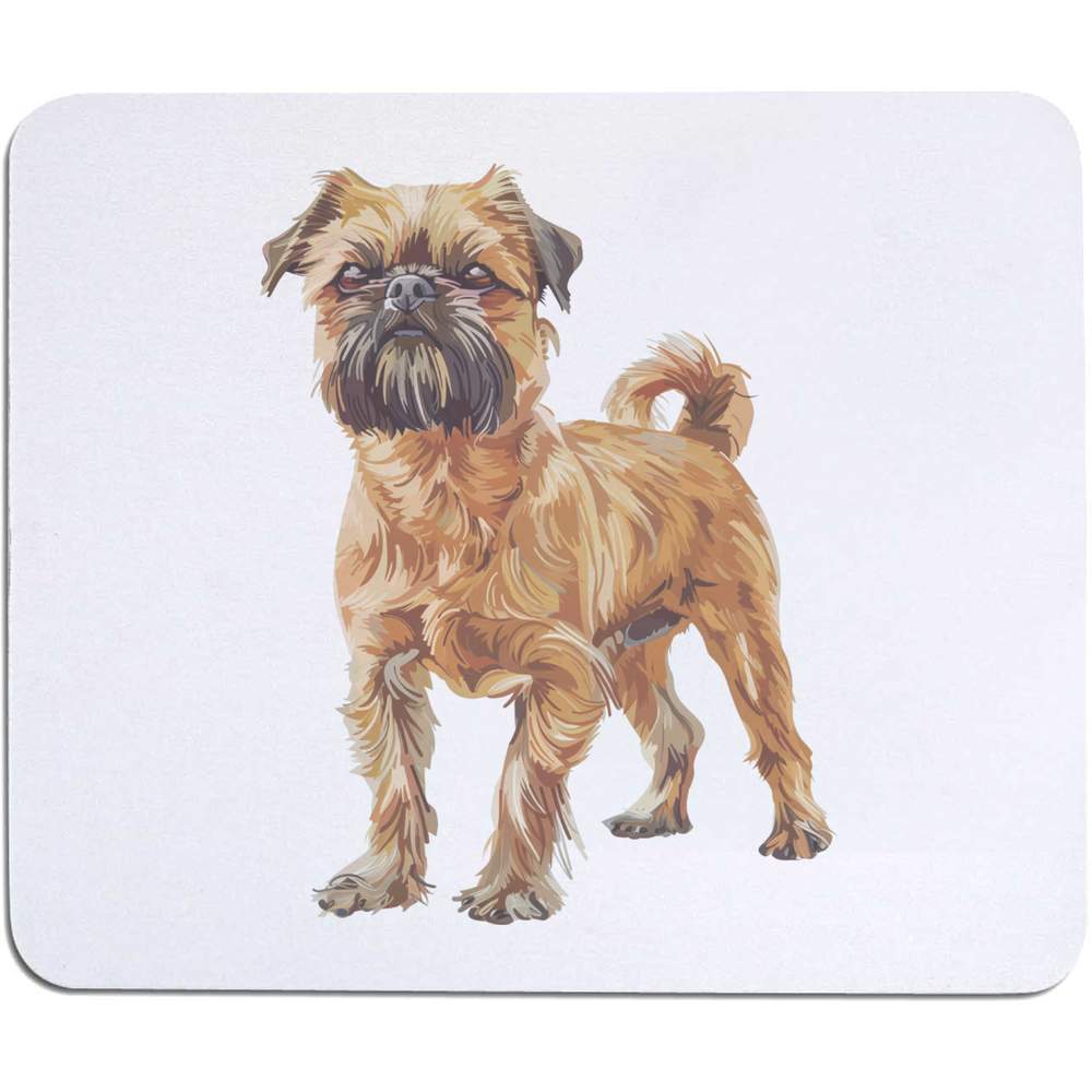 'Brussels Griffon Standing' Mouse Mat / Desk Pad (MO00033693)