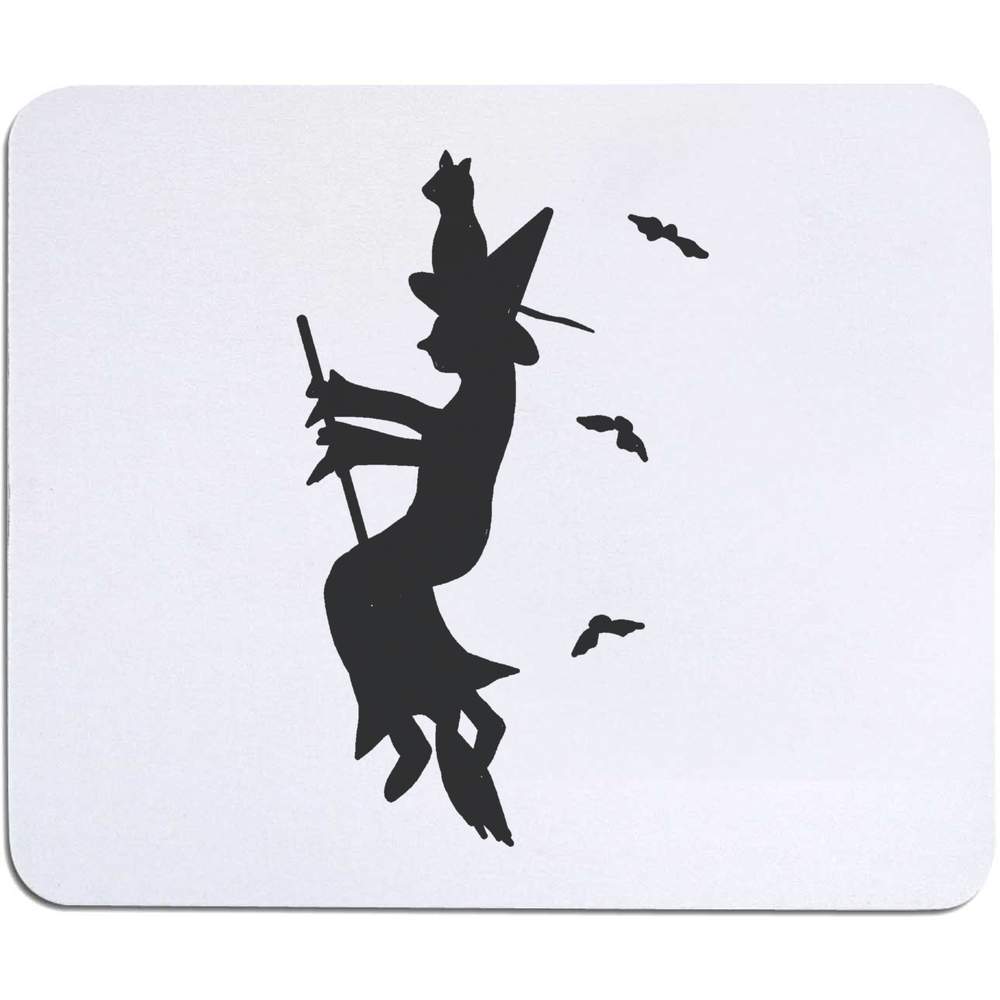 'Halloween Witch And Her Cat' Mouse Mat / Desk Pad (MO00034378)