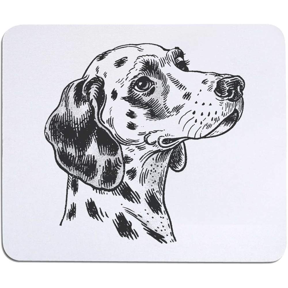'Dalmatian Dog Portrait Side View' Mouse Mat / Desk Pad (MO00038335)