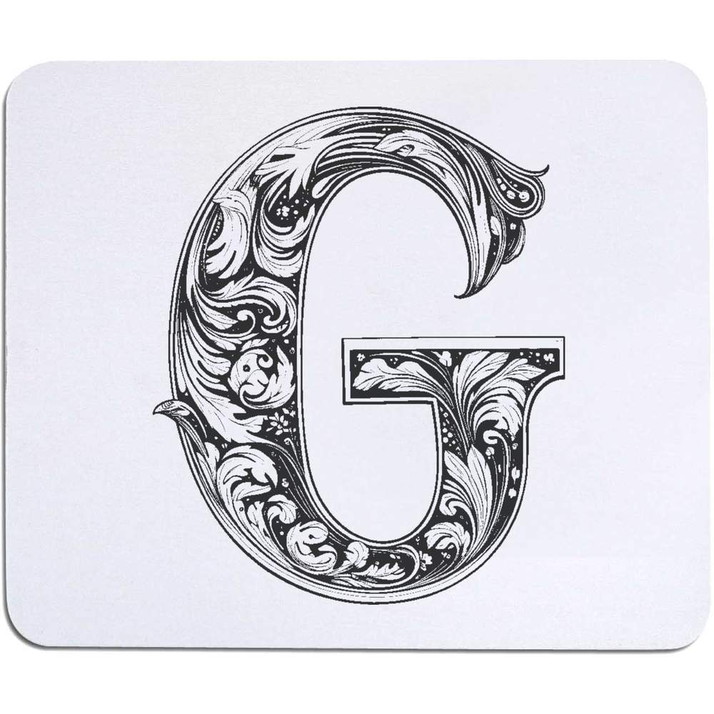 'Floral G' Mouse Mat / Desk Pad (MO00038863)