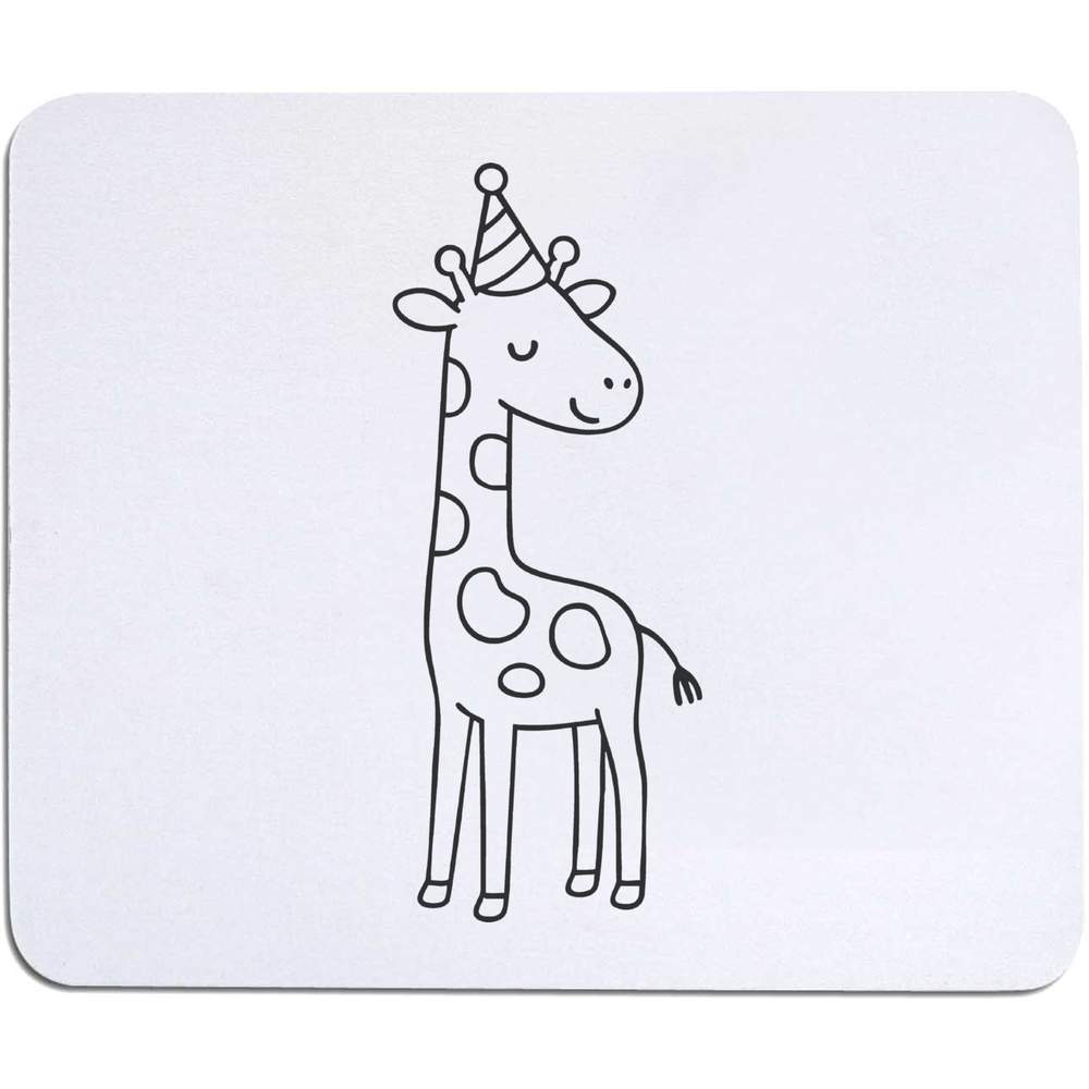 'Party Giraffe' Mouse Mat / Desk Pad (MO00039984)