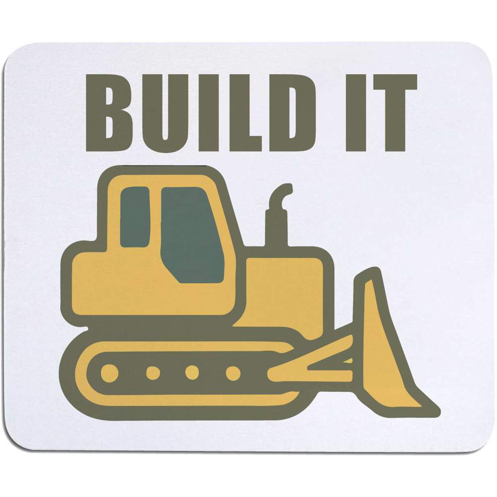 'Construction Vehicle Build' Mouse Mat / Desk Pad (MO00040262)