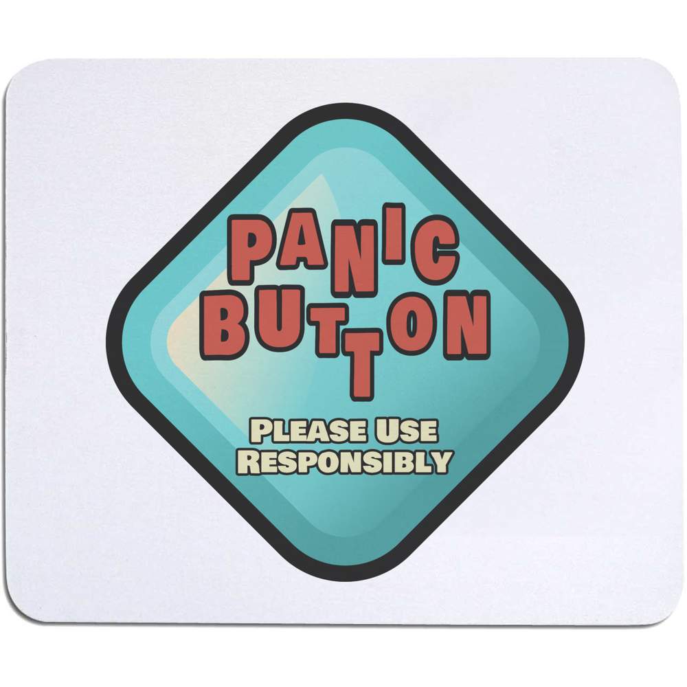 'Panic Button' Mouse Mat / Desk Pad (MO00041107)