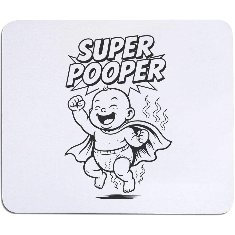 'Super Pooper' Mouse Mat / Desk Pad (MO00041117)