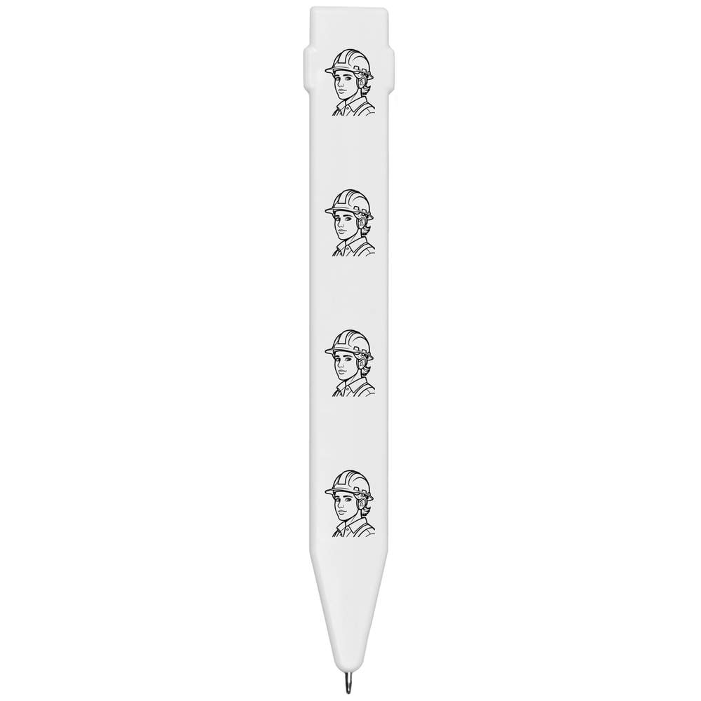 'Man In Hard Hat' Flat Magnetic Pen (MP00021708)