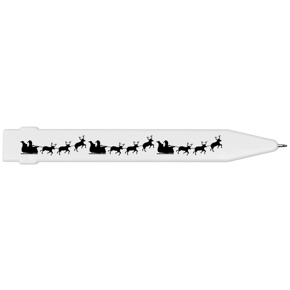'Santa Sleigh Flying Silhouette' Flat Magnetic Pen (MP00026320)