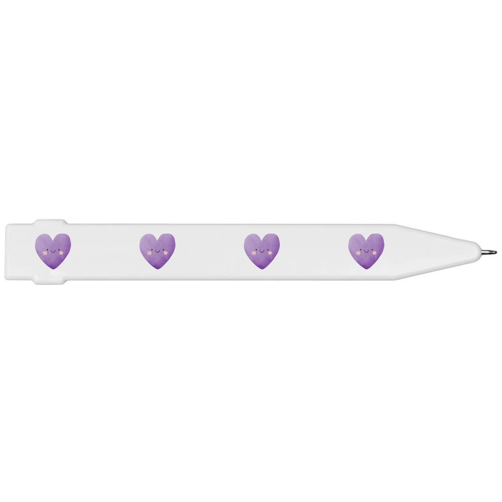 'Smiling Purple Heart' Flat Magnetic Pen (MP00030842)