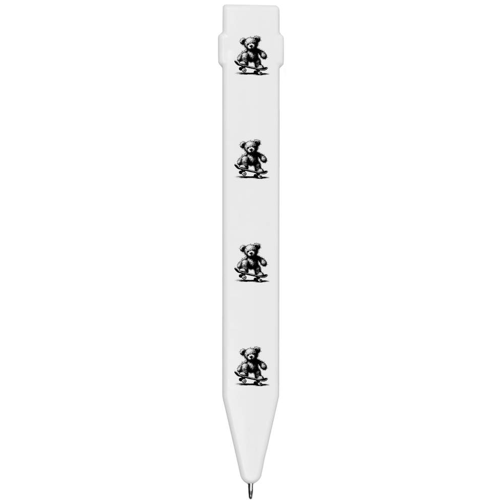 'Scruffy Teddy Riding Skateboard' Flat Magnetic Pen (MP00032893)