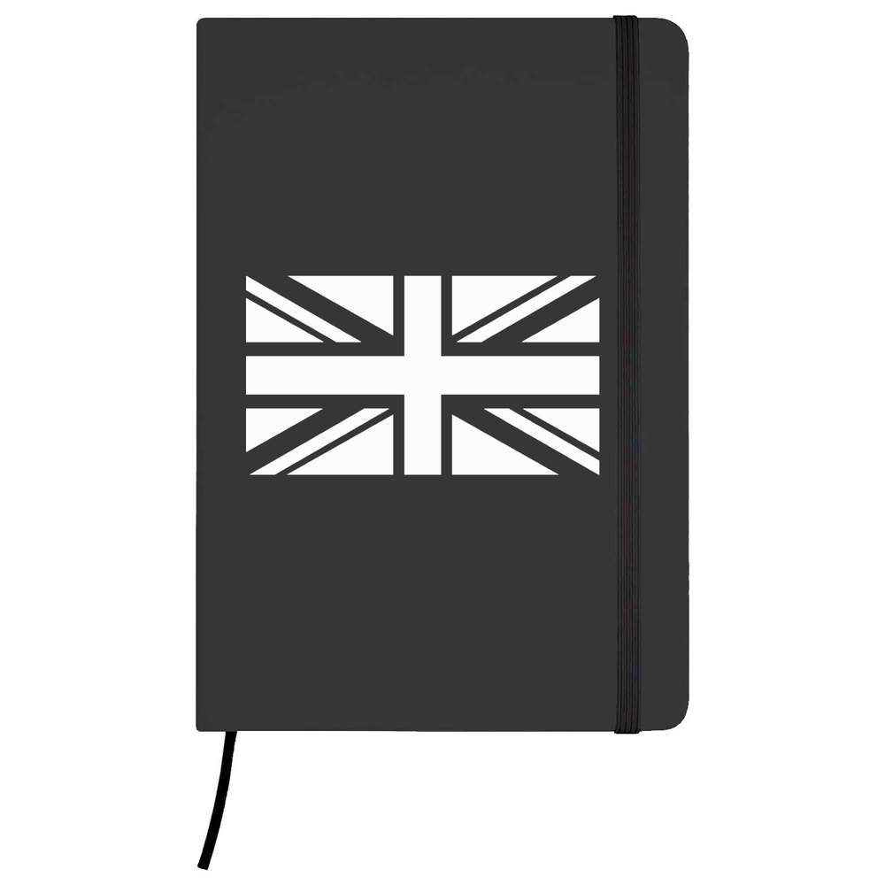 A5 'Union Jack Flag' Black Hardcover Ruled Notebook (NB00020024)