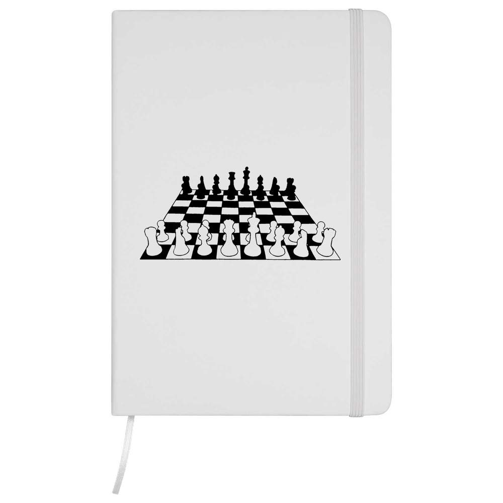 'Chess Board & Pieces' A5 Ruled Notebooks / Notepads (NB022512)