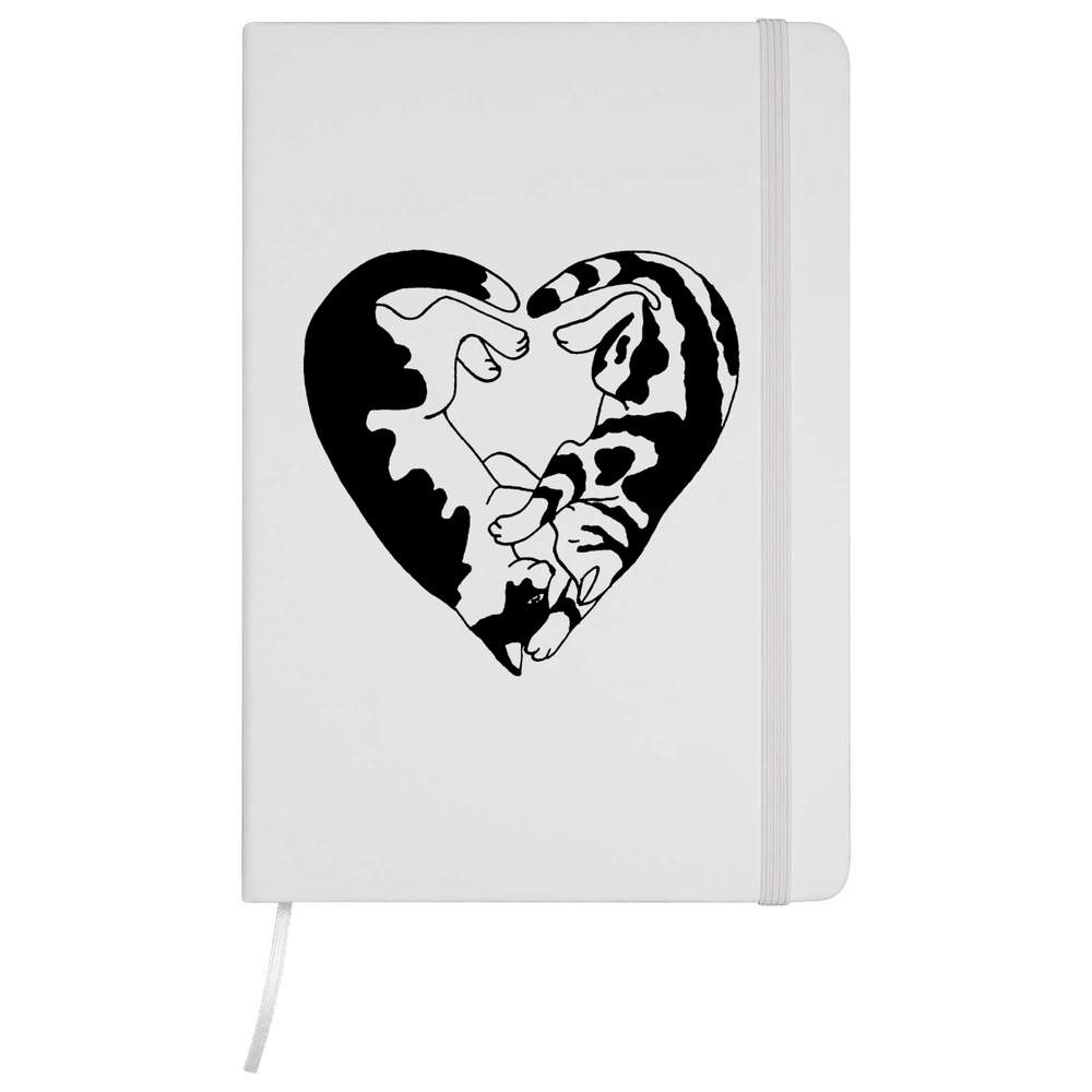 'Cat Heart' A5 Ruled Notebooks / Notepads (NB006190)