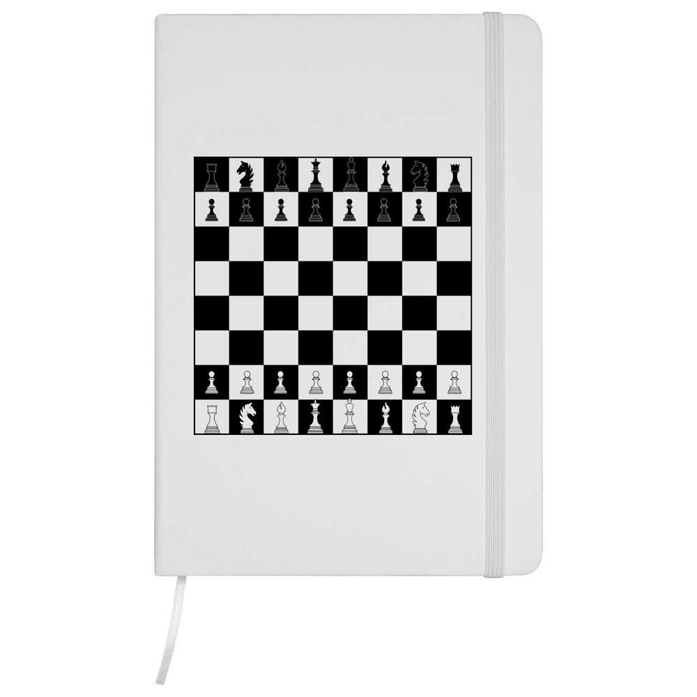 'Chess Board & Pieces' A5 Ruled Notebooks / Notepads (NB029943)